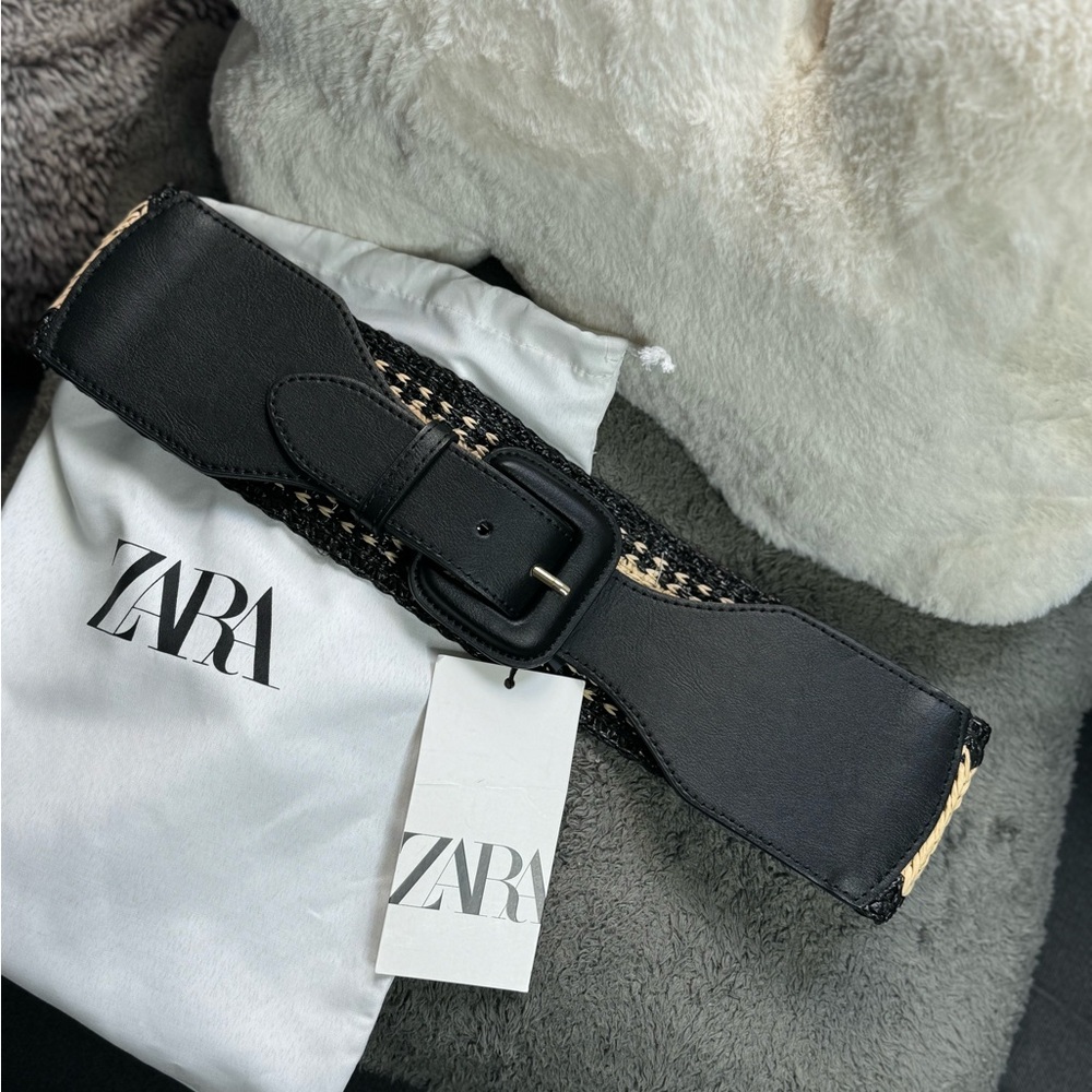 NWT Zara Accessories Woven Combination Belt Size 30 US - Picture 8 of 11